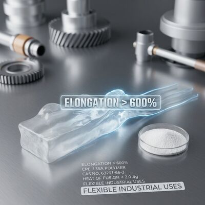 Flexible PVC Products CPE 135A High Elongation Toughening Agent for Impact Strength Enhancement CAS 63231-66-3