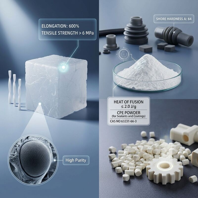 PVC Plastic Steel Profile CPE 135A High Density Impact Modifier White Powder for Window Door Systems